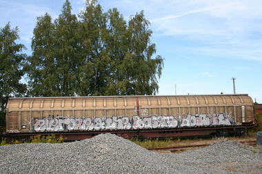 Graffiti Train - Photo by Aetherdog96 - Freight, Ever, Rac