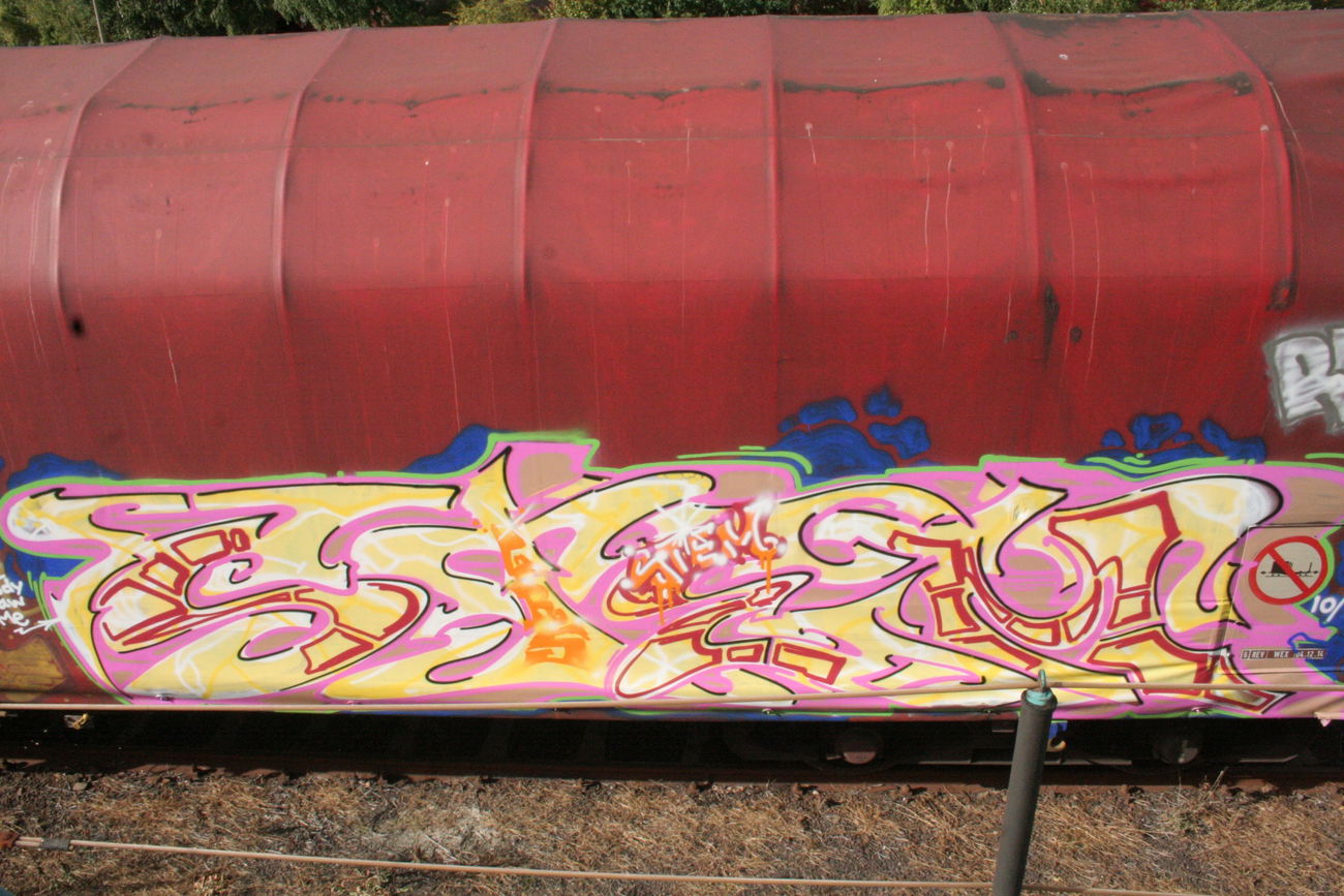 Graffiti Train - Photo by Aetherdog96 - Freight, Stem, Grs