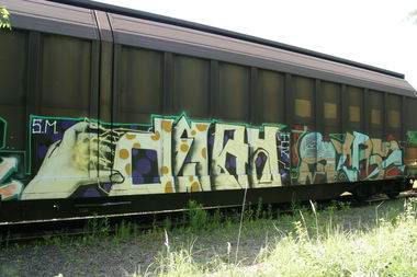 Graffiti Train - Photo by Aetherdog96 - Freight, Deay, Stay