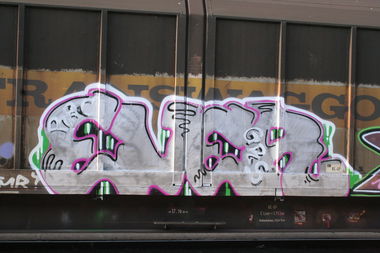 Graffiti Train - Photo by Aetherdog96 - Freight, Ever, Grs