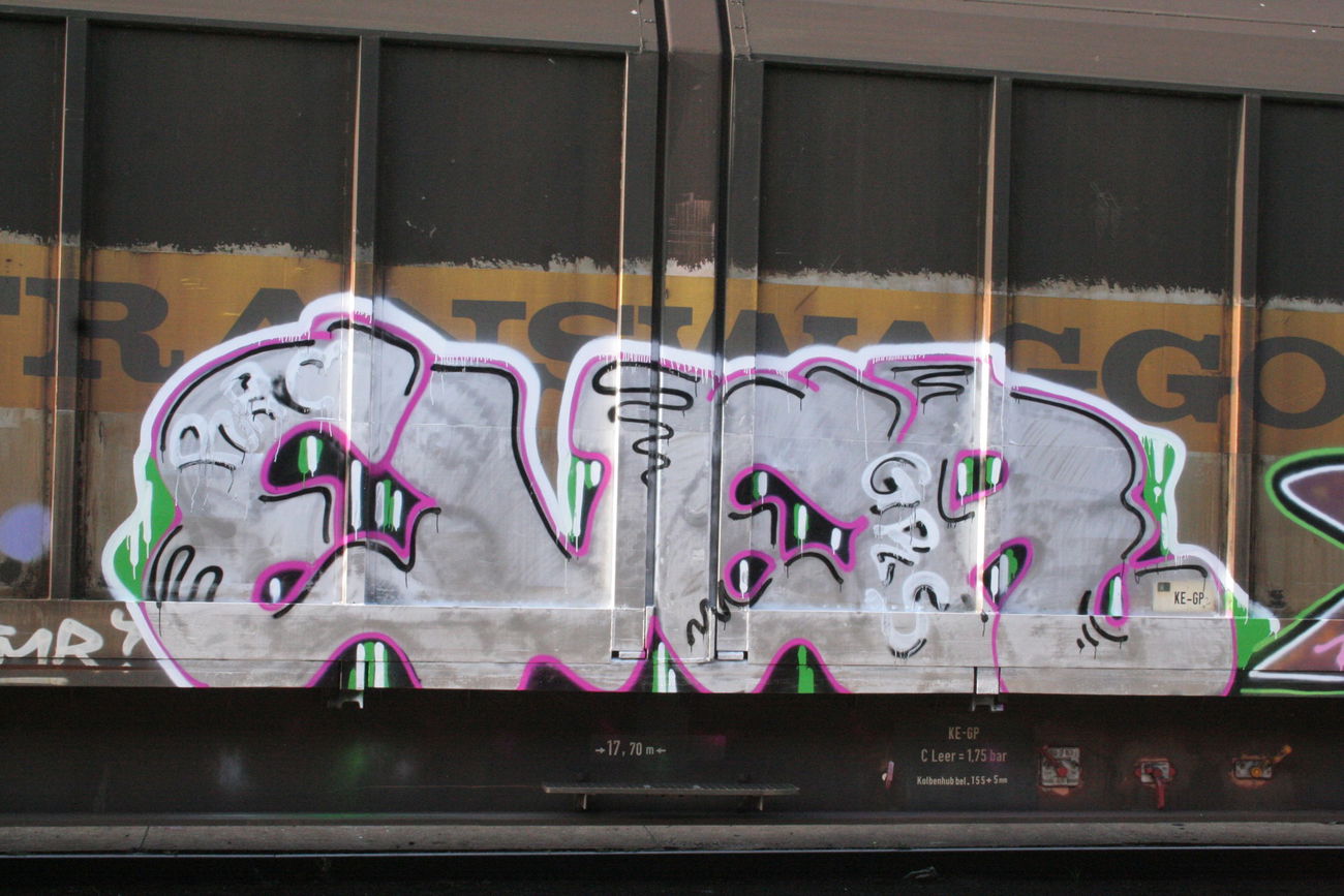 Graffiti Train - Photo by Aetherdog96 - Freight, Ever, Grs