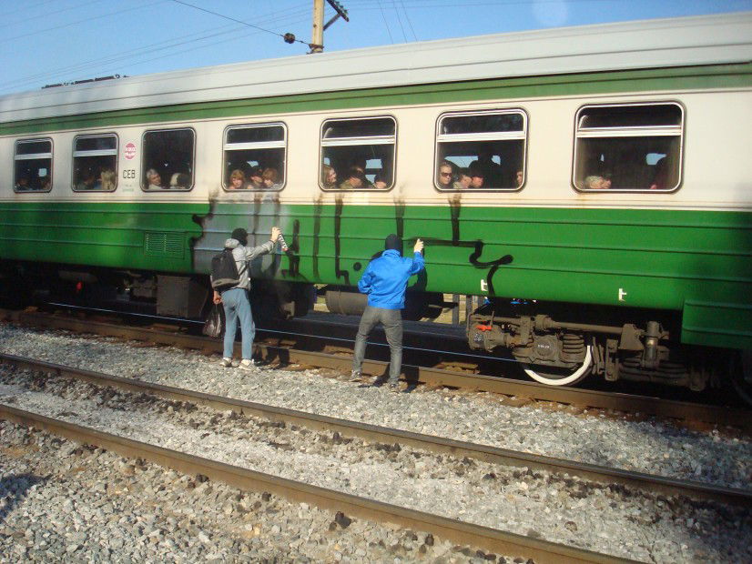 Graffiti Train - Photo by Afro - Afro, Pnul, Nalog (2009)