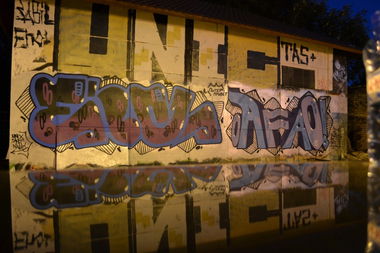 Graffiti Bombing - Photo by Afro - Enol, Afro, Unic (2012)