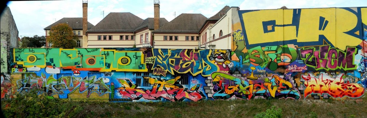 Graffiti Wall in Deutschland - Photo by Aggrobat183 - Skem, DIEUS, PAB (2014)