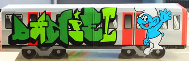 Graffiti Train - Photo by AiTER1 - Daniel, Train, Pappe (2016)
