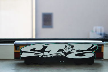 Graffiti Wall - Photo by AiTER1 - Train, Pappe, Zug (2016)