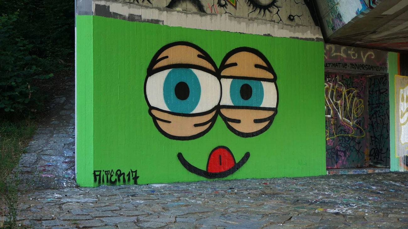 Graffiti Wall in Bamberg europabrücke - Photo by AiTER1 - AiTER, Graffiti, Wall (2017)