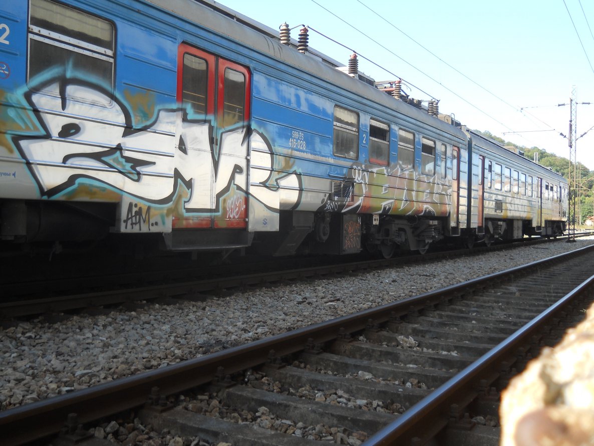 Graffiti Train - Photo by AimNeto1 - ZAR, POR, AIM (2013)