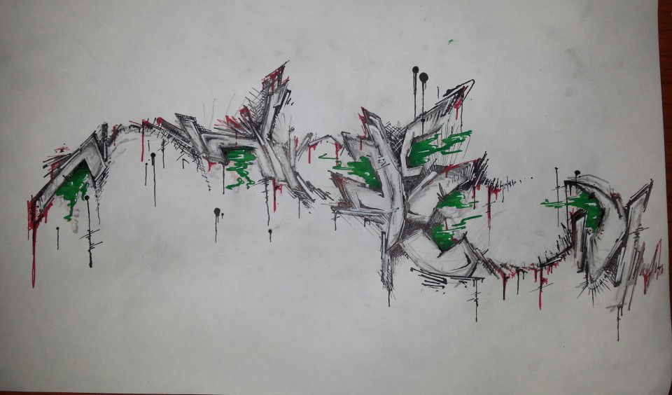 Graffiti Sketch - Photo by AirBRAs