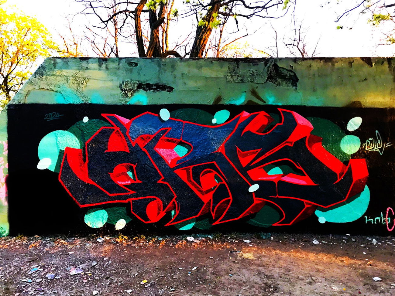 Graffiti Wall in Hauptstadt prag - Photo by AiveOne - HRBplusC, LWS, BHM (2024)