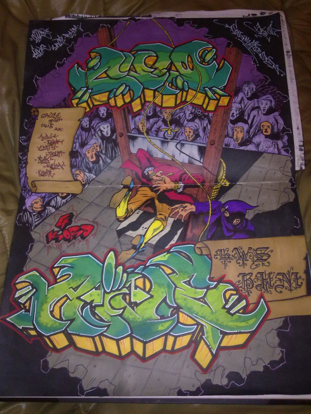 Graffiti Sketch - Photo by AiveOne - Culo, Aive, LWS (2013)