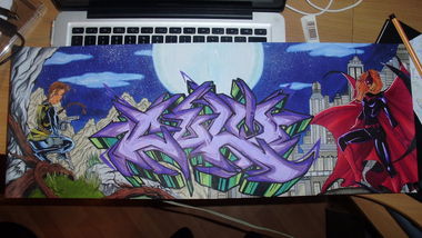 Graffiti Sketch - Photo by AiveOne - Aive, LWS, BHM (2013)