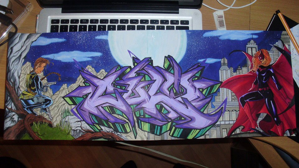 Graffiti Sketch - Photo by AiveOne - Aive, LWS, BHM (2013)