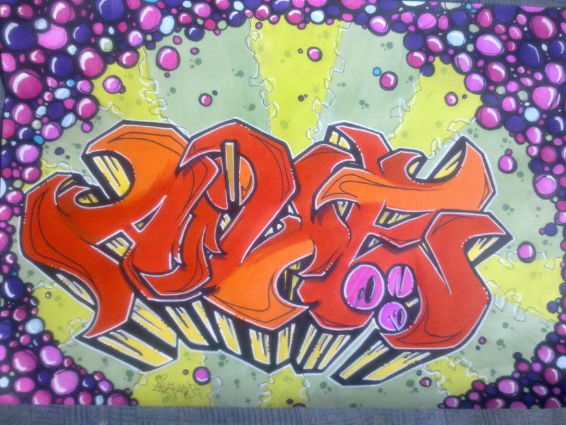 Graffiti Sketch - Photo by AiveOne - Eive, LWS, Culo (2012)