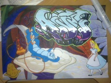 Graffiti Sketch - Photo by AiveOne - Eive, Culo, LWS (2012)