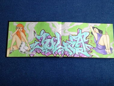 Graffiti Sketch - Photo by AiveOne - Kord, Culo, Julia (2013)