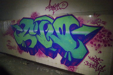 Graffiti Bombing - Photo by AiveOne - Culo, Aive, LWS (2013)