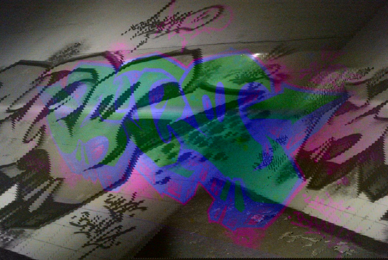 Graffiti Bombing - Photo by AiveOne - Culo, Aive, LWS (2013)