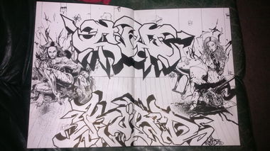 Graffiti Sketch - Photo by AiveOne - Kord, Culo, BHM (2013)