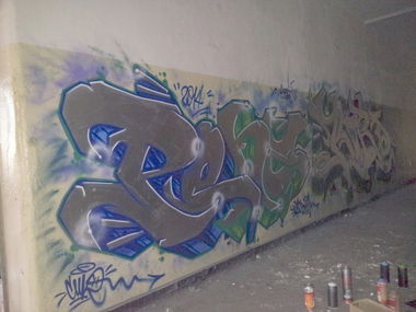 Graffiti Wall - Photo by AiveOne - LWS, BHM, Aive (2014)