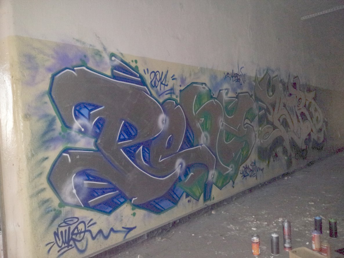 Graffiti Wall - Photo by AiveOne - LWS, BHM, Aive (2014)