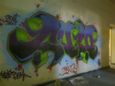 Graffiti Wall - Photo by AiveOne - LWS, BHM, Aive (2014)