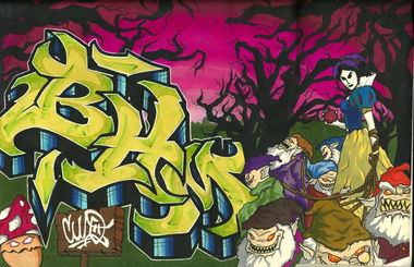 Graffiti Sketch - Photo by AiveOne - BHM, LWS, Culo (2014)