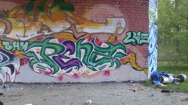 Graffiti Wall - Photo by AiveOne - Penz, Aive, LWS (2014)