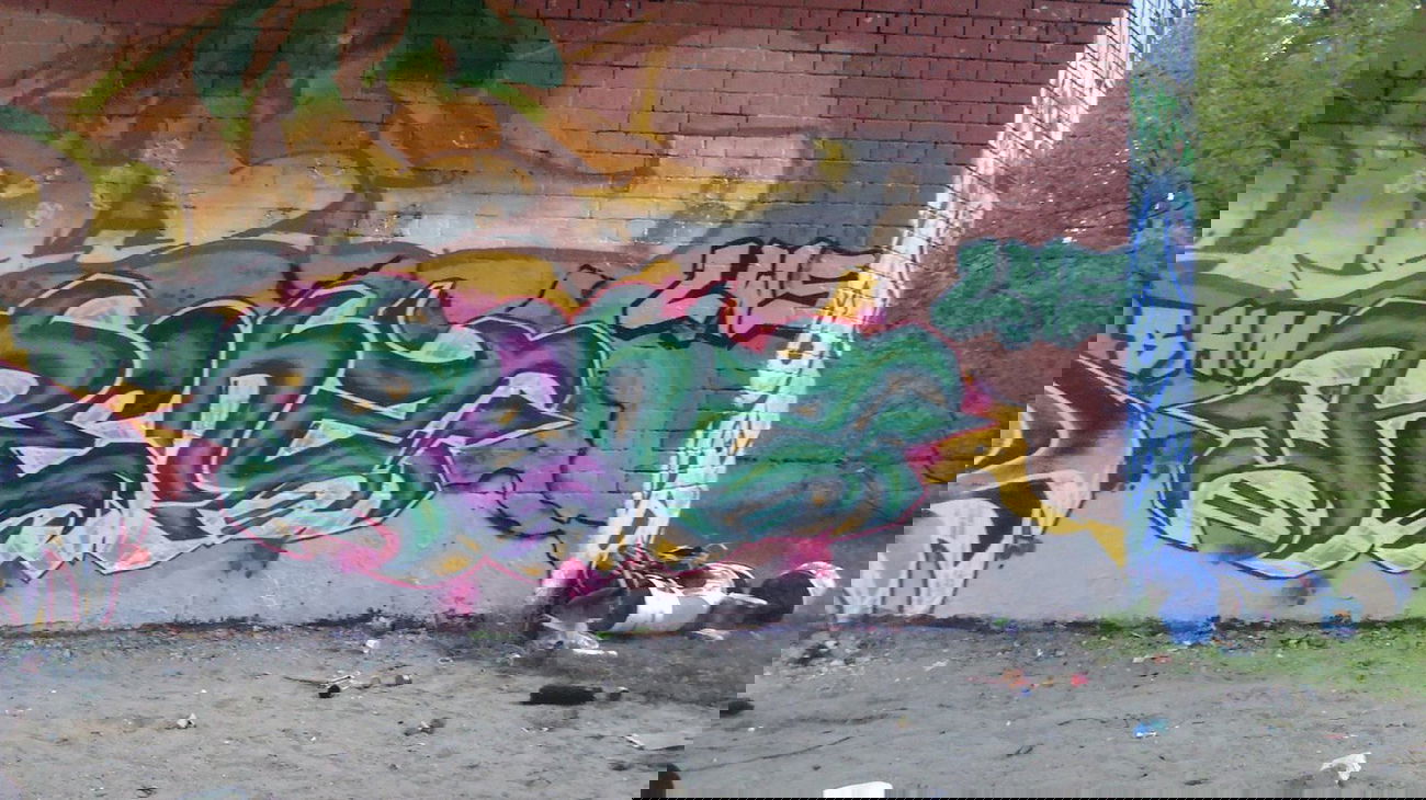 Graffiti Wall - Photo by AiveOne - Penz, Aive, LWS (2014)