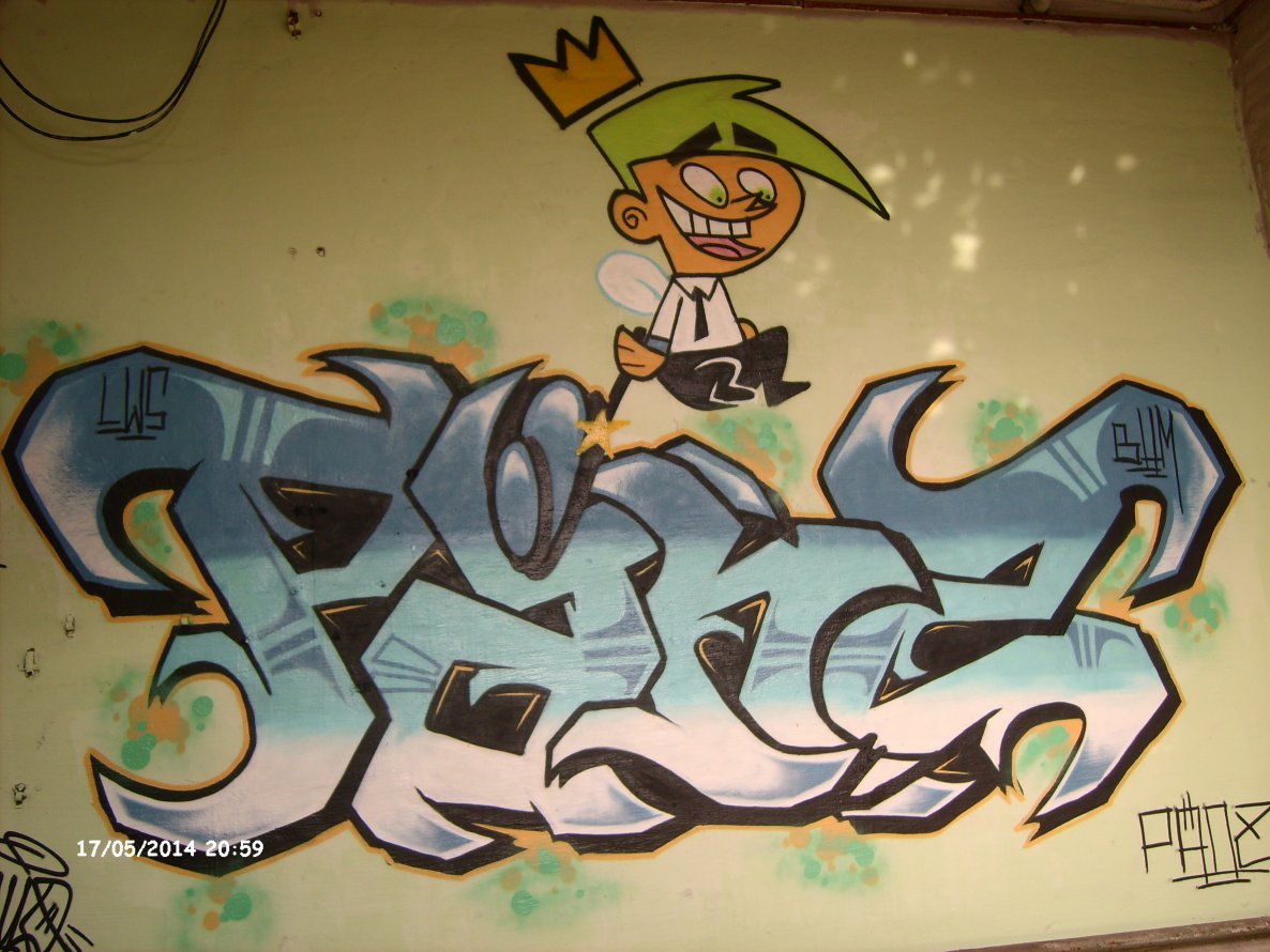 Graffiti Wall - Photo by AiveOne - Aive., Culo, Penz (2014)