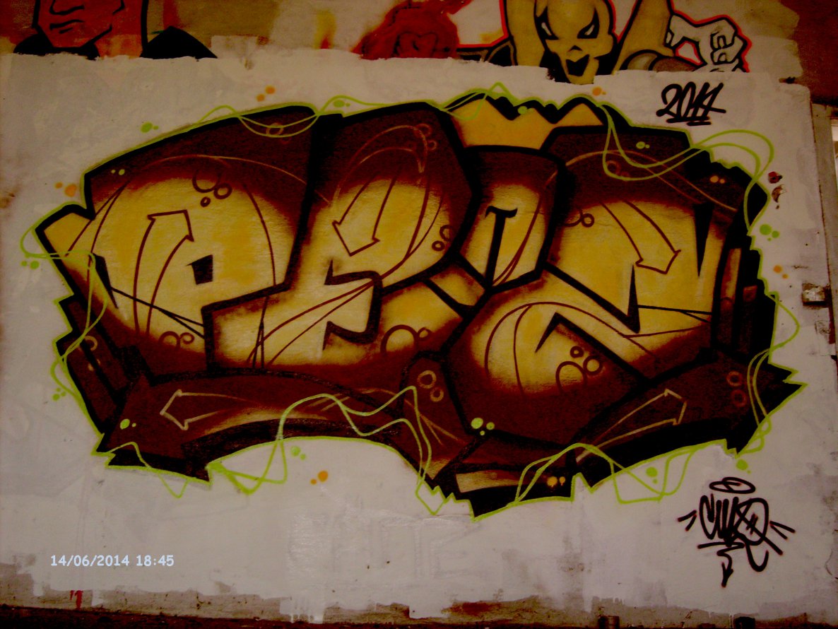 Graffiti Wall - Photo by AiveOne - Penz, Pänz, Culo (2014)