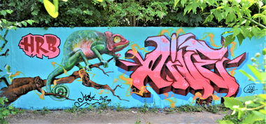 Graffiti Wall - Photo by AiveOne - hrbplusc, Culo, Aive (2019)