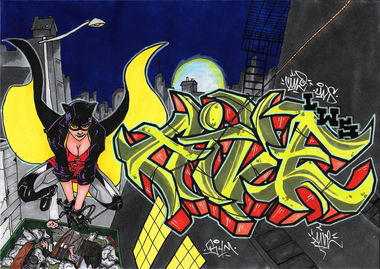 Graffiti Sketch - Photo by AiveOne - Aive, Culo, BHM