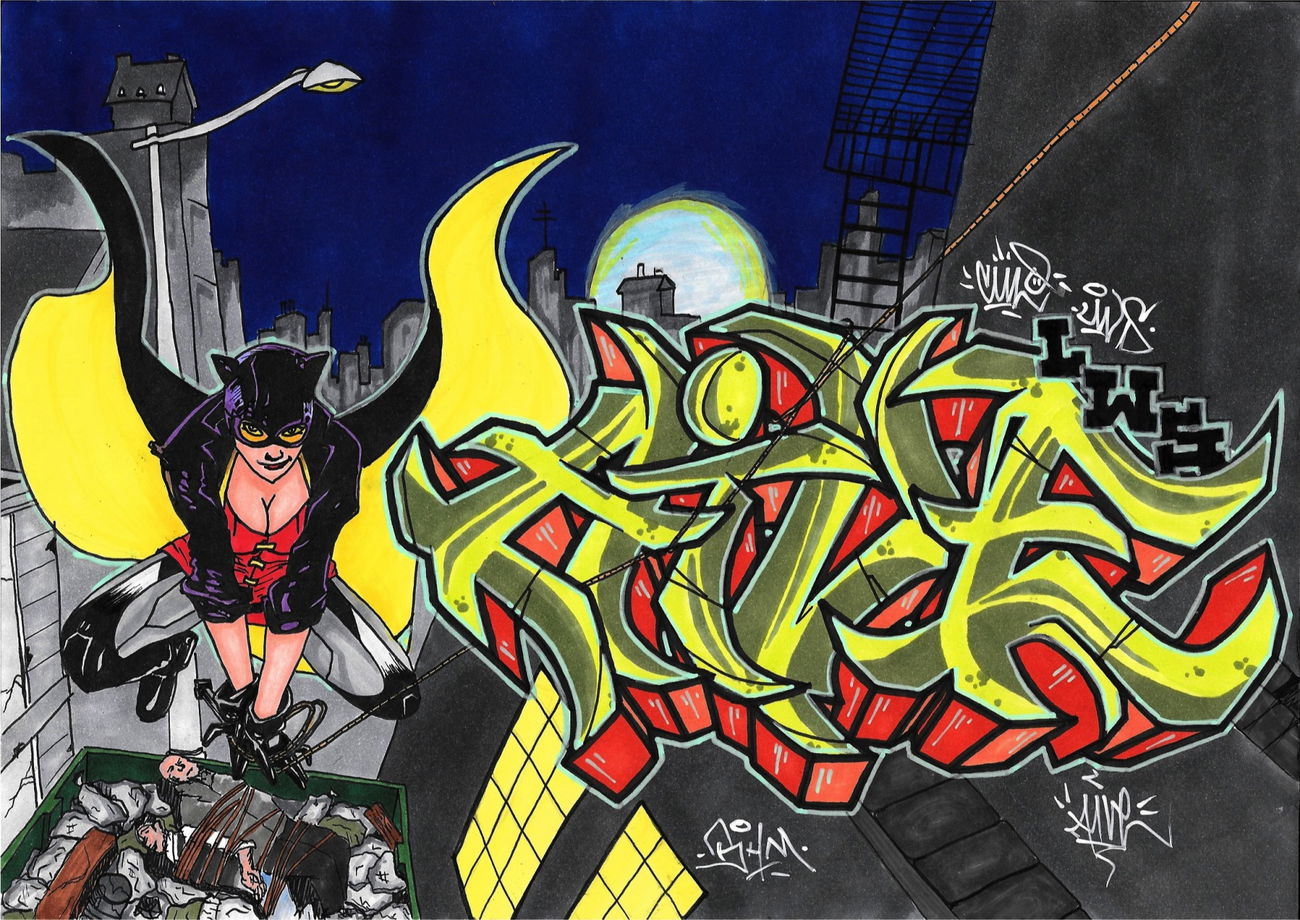 Graffiti Sketch - Photo by AiveOne - Aive, Culo, BHM