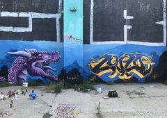 Graffiti Wall - Photo by AiveOne - hrbplusc, Pita, Culo (2022)