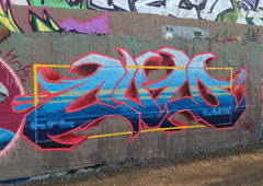 Graffiti Wall - Photo by AiveOne - HRB, Culo, Pita