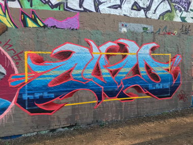 Graffiti Wall - Photo by AiveOne - HRB, Culo, Pita