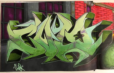 Graffiti Sketch - Photo by AiveOne