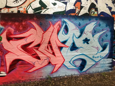 Graffiti Wall - Photo by AiveOne - HRB, Culo, Pita