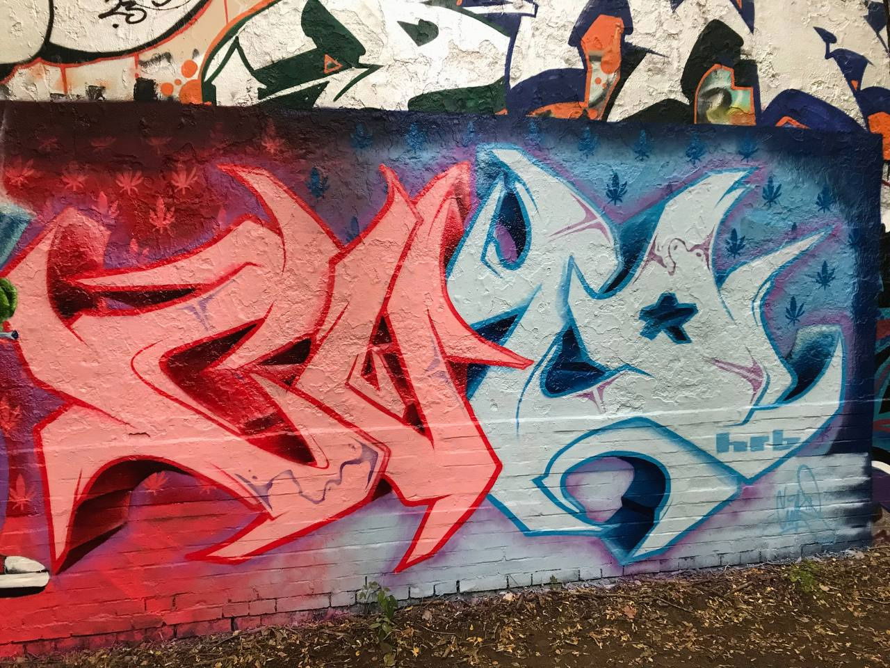 Graffiti Wall - Photo by AiveOne - HRB, Culo, Pita