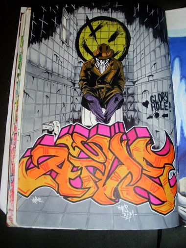 Graffiti Sketch - Photo by AiveOne - Aive, LWS, BHM (2014)