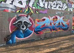 Graffiti Wall - Photo by AiveOne - HRB, Culo, Pita