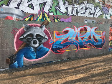 Graffiti Wall - Photo by AiveOne - HRB, Culo, Pita