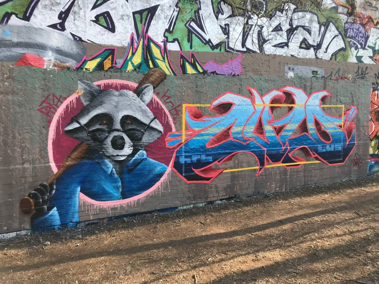 Graffiti Wall - Photo by AiveOne - HRB, Culo, Pita