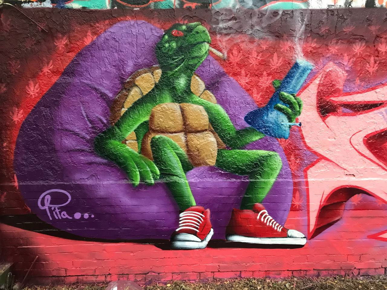 Graffiti Wall - Photo by AiveOne - HRB, Culo, Pita