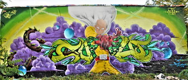 Graffiti Wall - Photo by AiveOne - hrbplusc, Culo, Aive (2019)