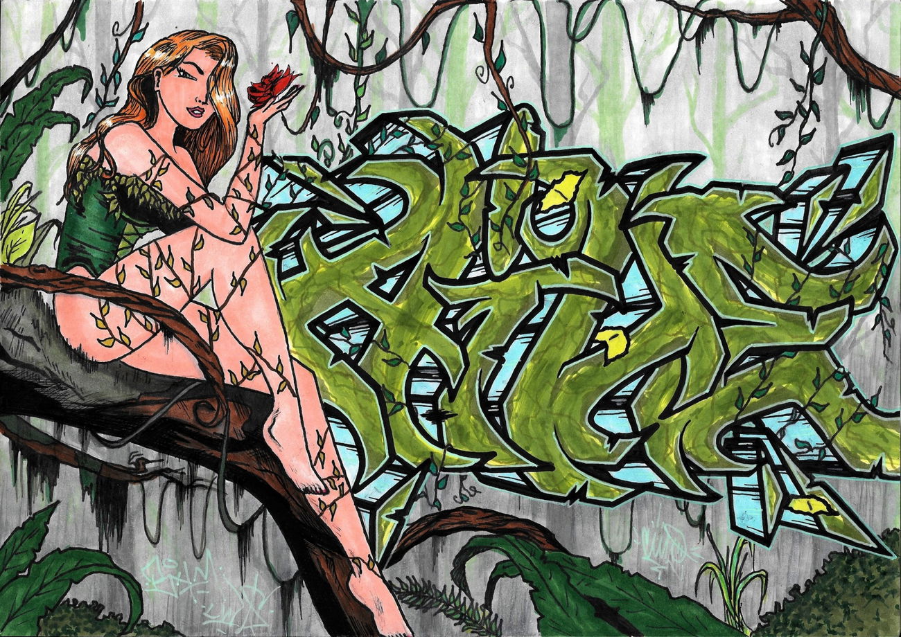 Graffiti Sketch - Photo by AiveOne - LWS, BHM, Culo