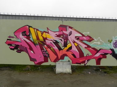 Graffiti Wall in Nizhnevartovsk - Photo by Akem