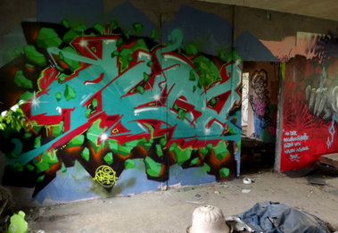 Graffiti Wall - Photo by Akpe