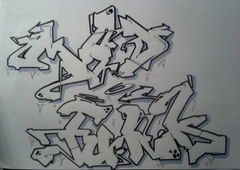 Graffiti Sketch - Photo by Akpe - Mad, Funk (2014)